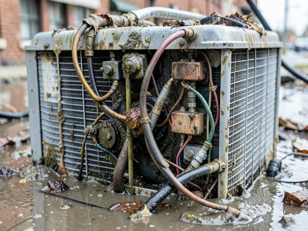 How to Protect Your Outdoor AC Condenser from Flooding in Braeswood Place