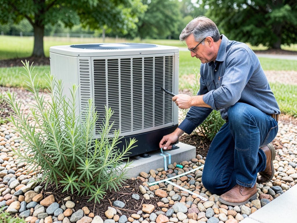 Safe ways to landscape around your ac unit in hedw