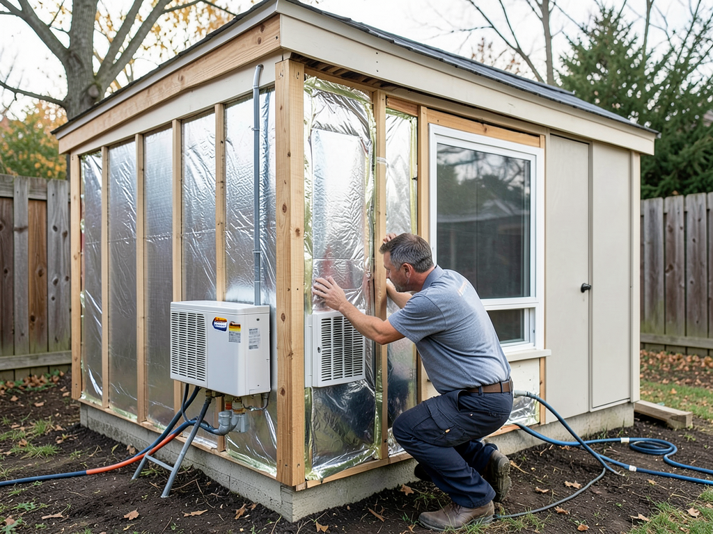 The best ways to air condition a backyard she-shed or hobby room in the Second Ward